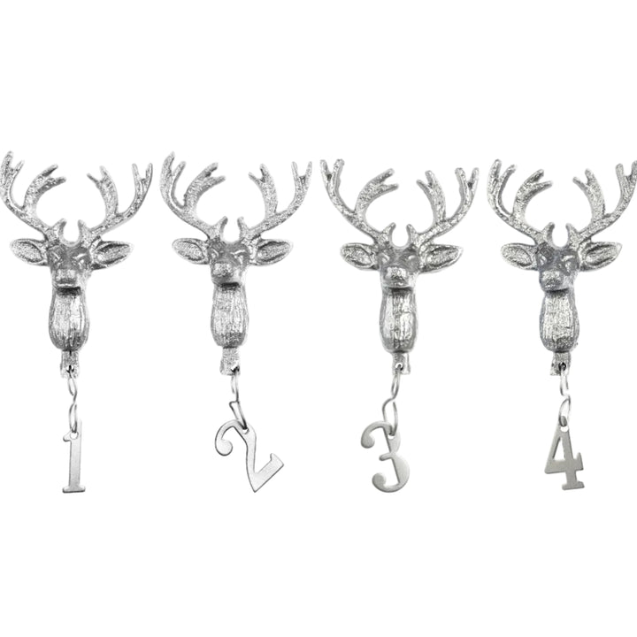Kerzenstecker Hirschkopf 1, 2, 3, 4 Adventkerzen