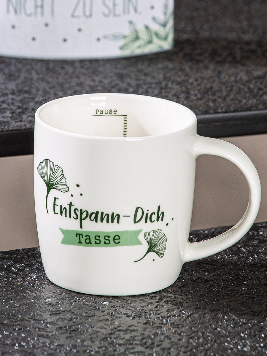 Tasse / Becher „Entspann dich“