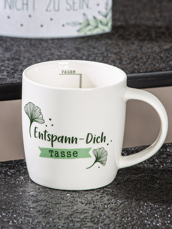 Tasse / Becher „Entspann dich“