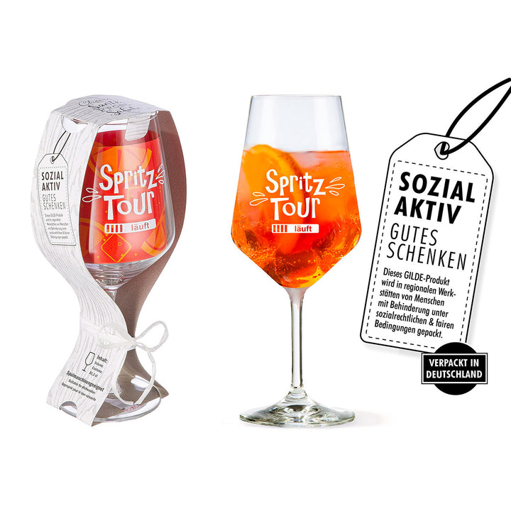 Weinglas/Aperol-Glas "Spritz Tour"