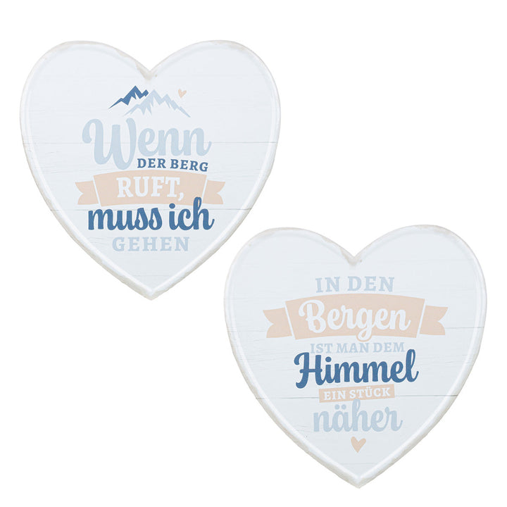 Metall Schild Weisheit 'Berge'