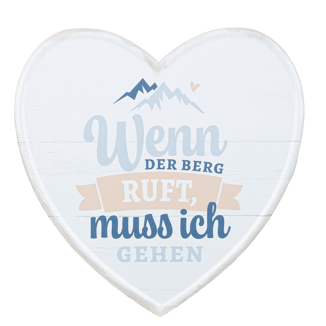 Metall Schild Weisheit 'Berge'