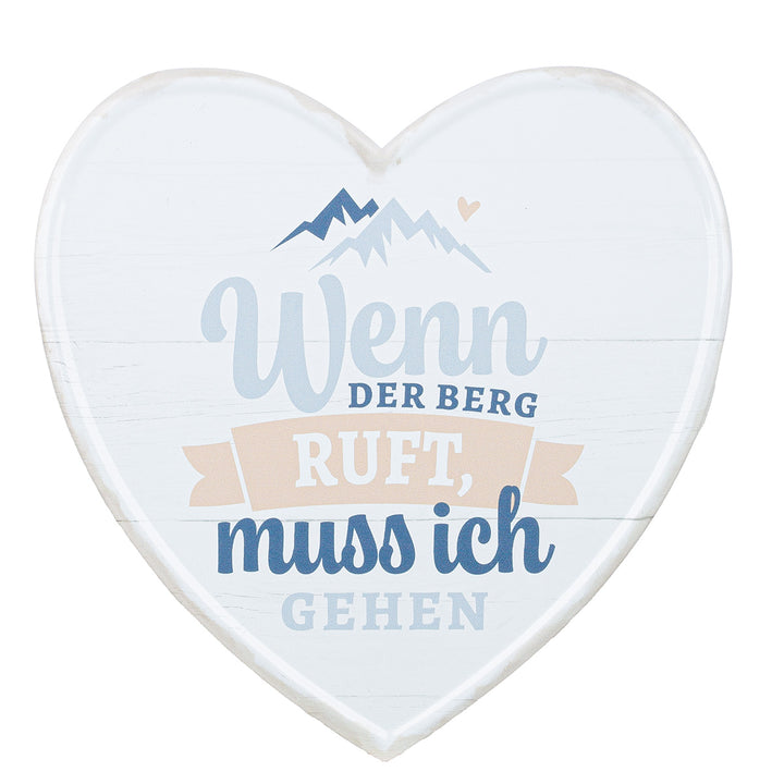 Metall Schild Weisheit 'Berge'