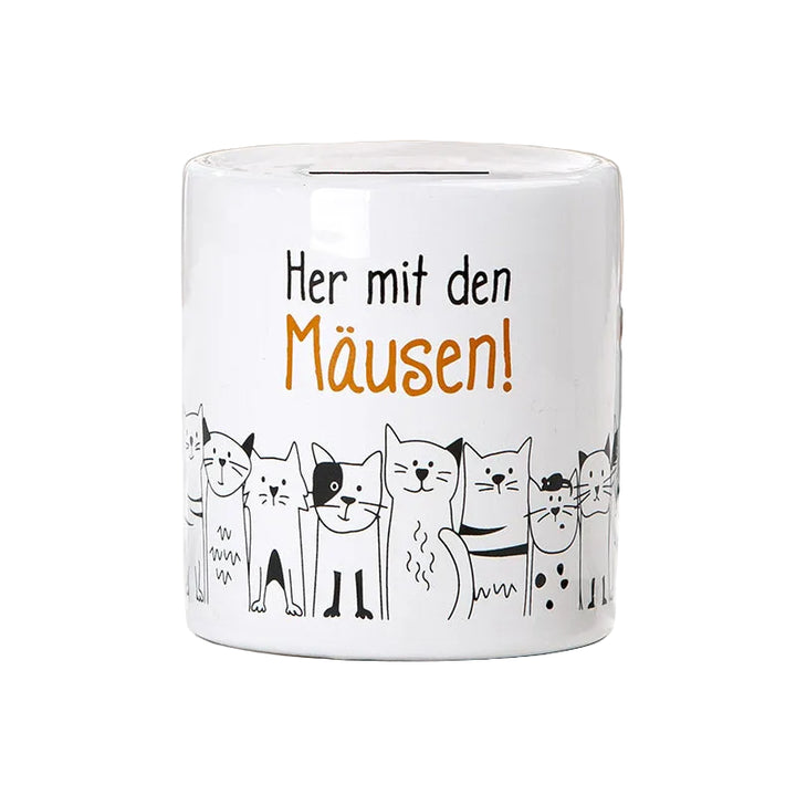 Spardose zylindrisch „Katzenbande“