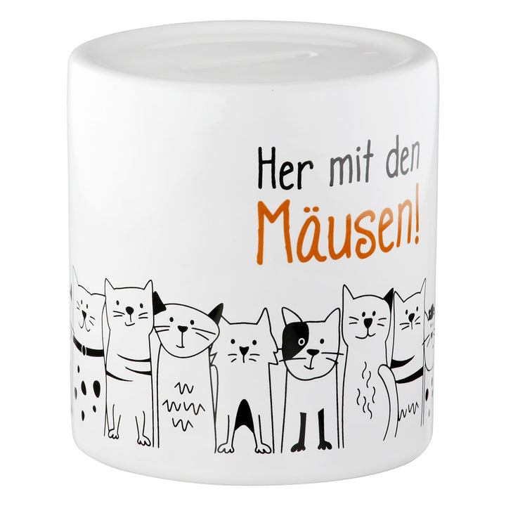 Spardose zylindrisch „Katzenbande“