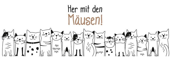 Spardose zylindrisch „Katzenbande“