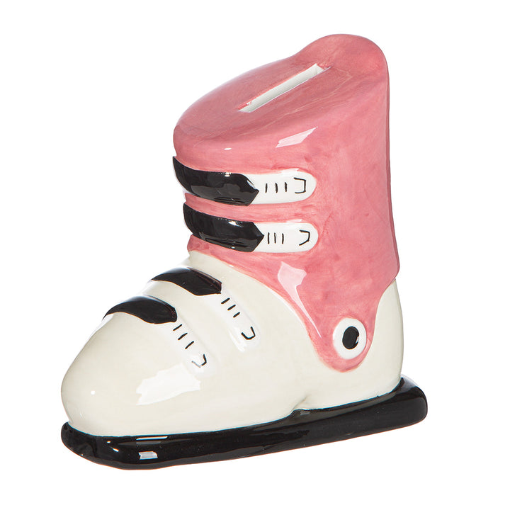 Keramik Spardose 'Skischuh'