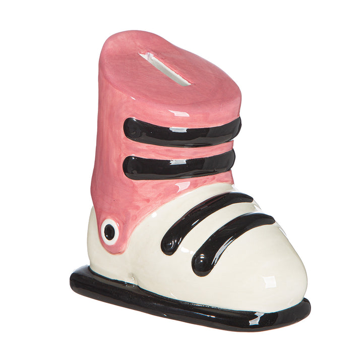 Keramik Spardose 'Skischuh'