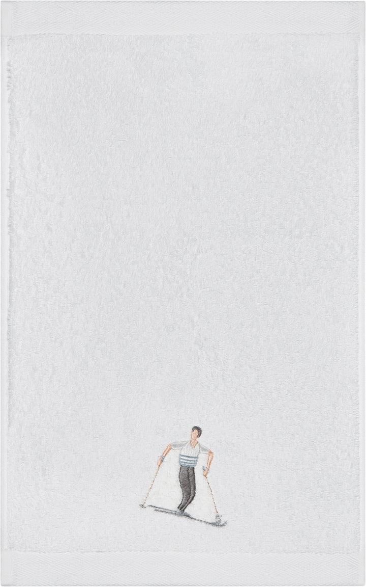 Gästetuch 30x50cm "Skilehrer"