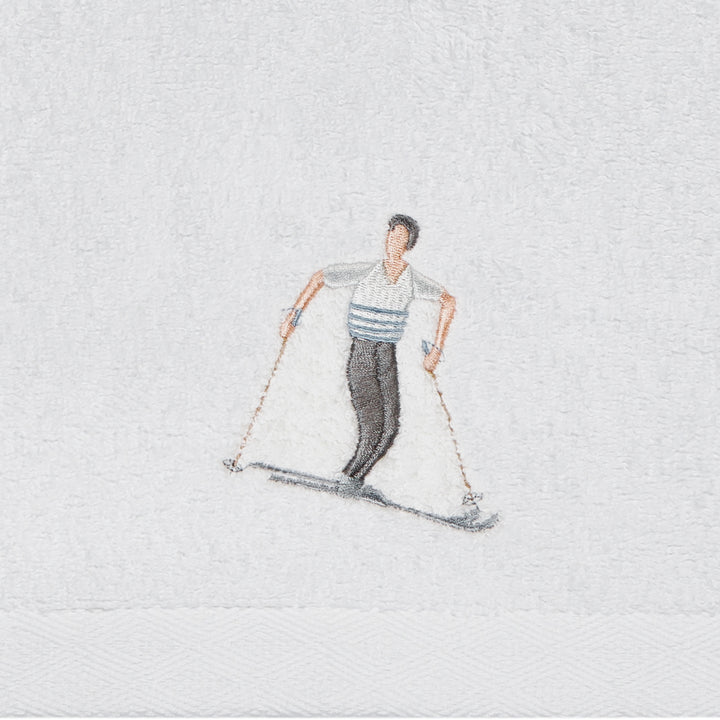 Gästetuch 30x50cm "Skilehrer"