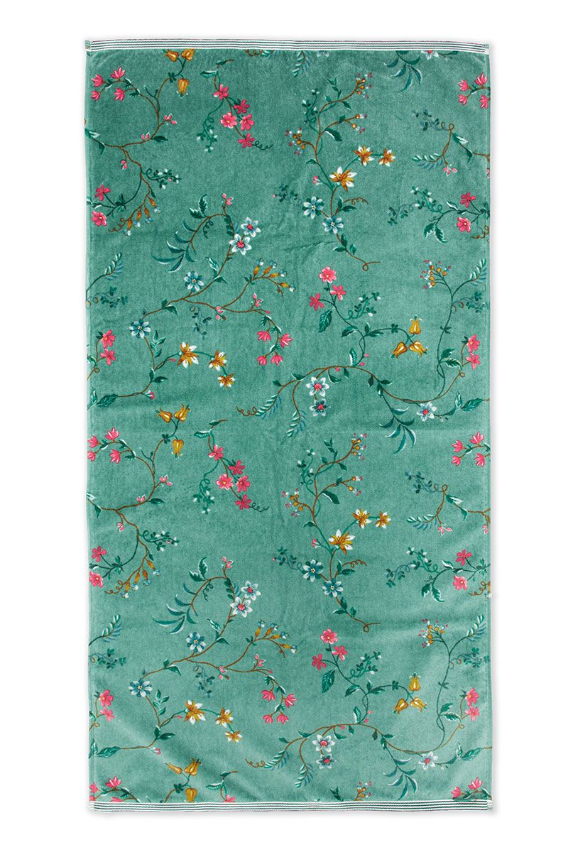 Towel Les Fleurs Green 55x100 cm