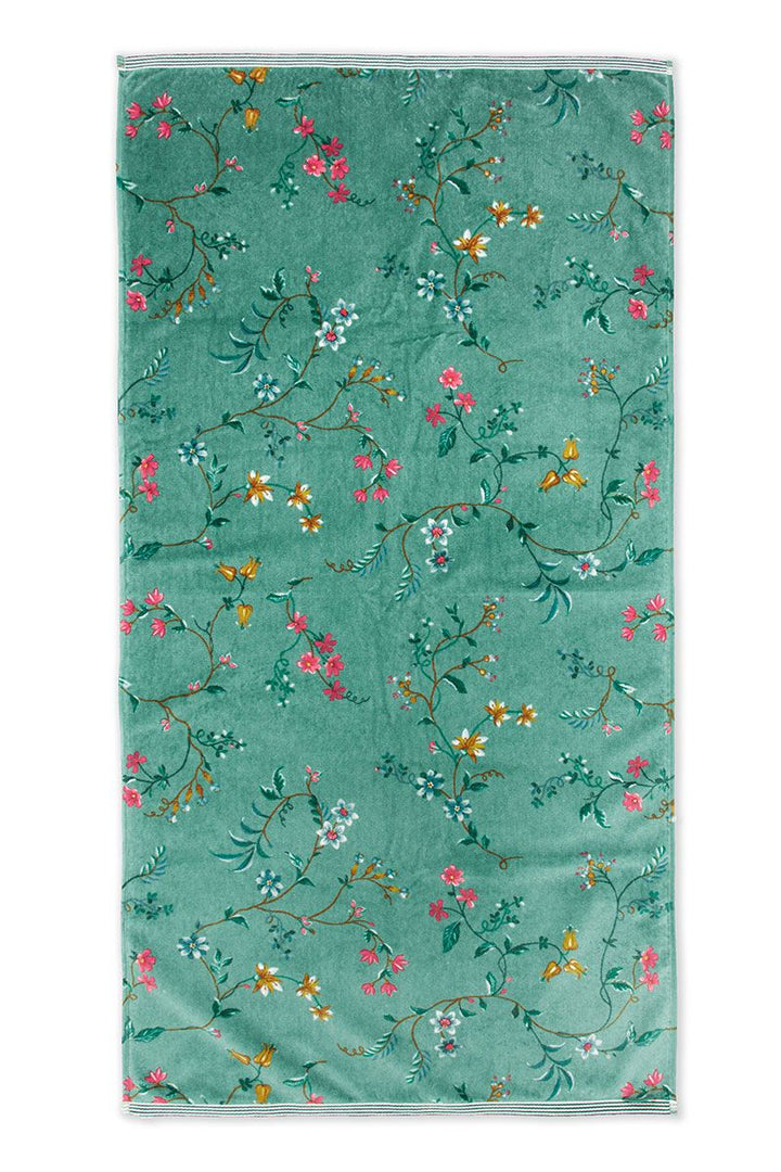 Towel Les Fleurs Green 55x100 cm