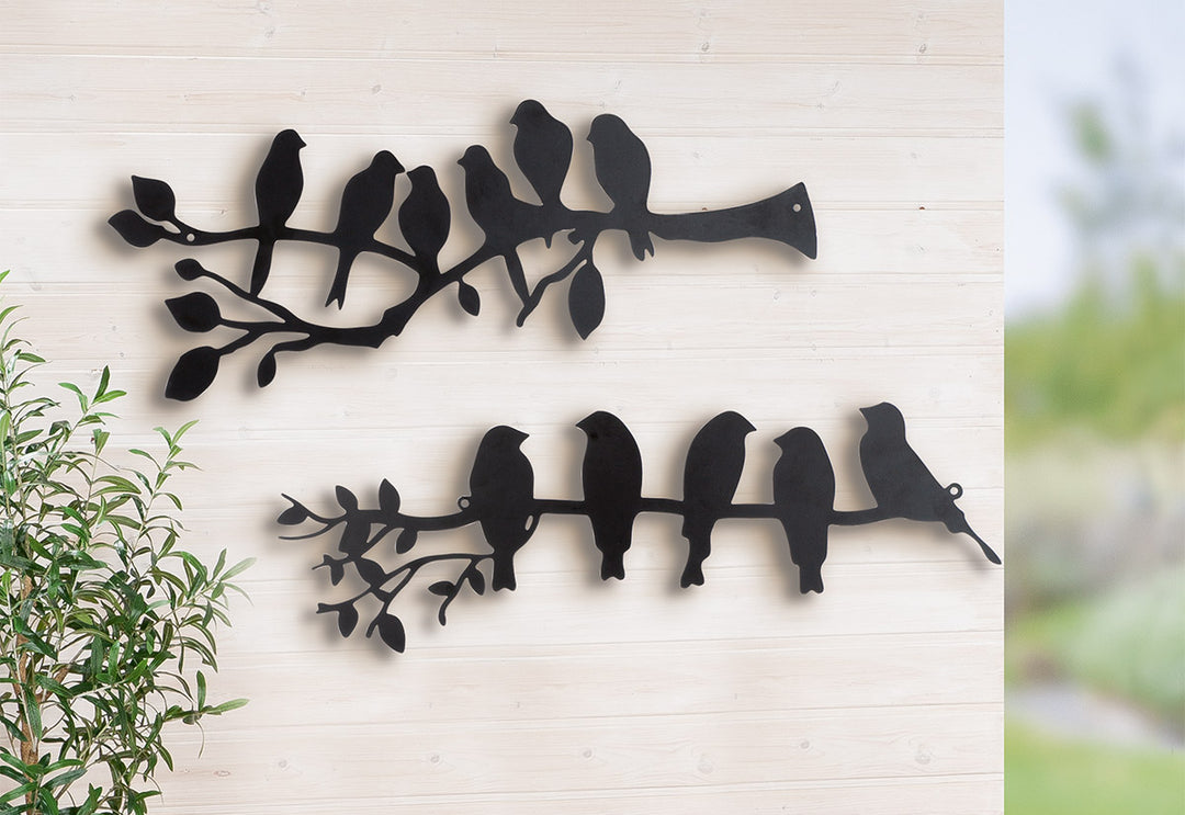 Wandrelief „Vogelparade“