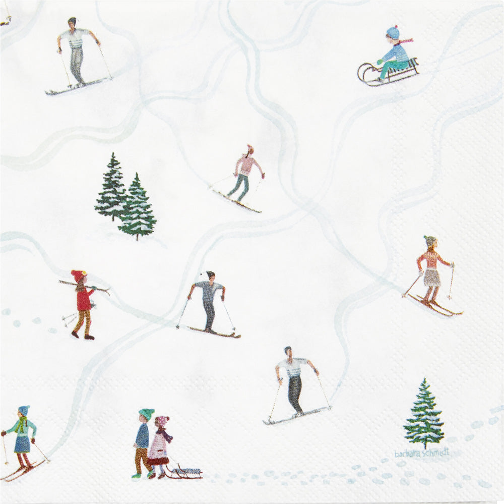 Papier-Serviette "Skipiste"