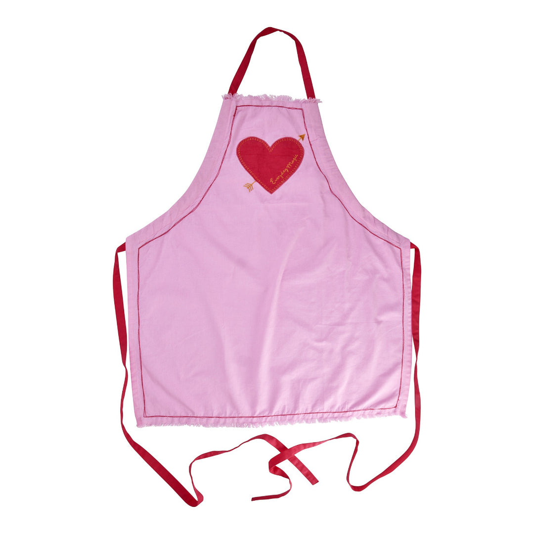 Enzymgewaschene Baumwollschürze mit Everyday Magic Application – Pink