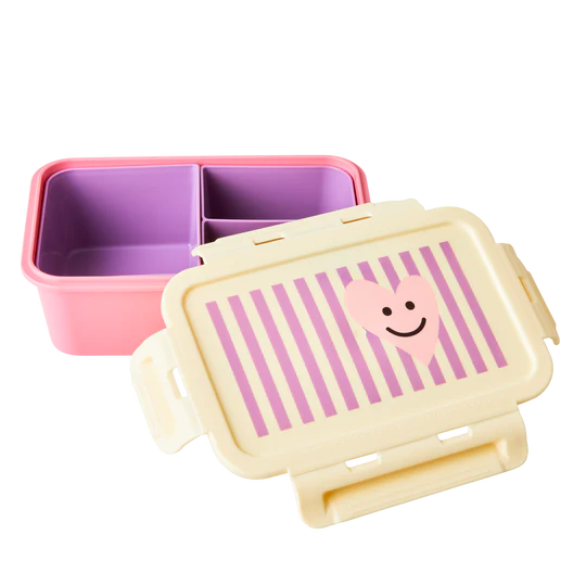 Lunchbox mit 3 Einsätzen – Happy Heart Print