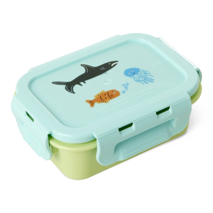 Lunchbox mit Airtight Deckel und Mint Wildlife Print – klein