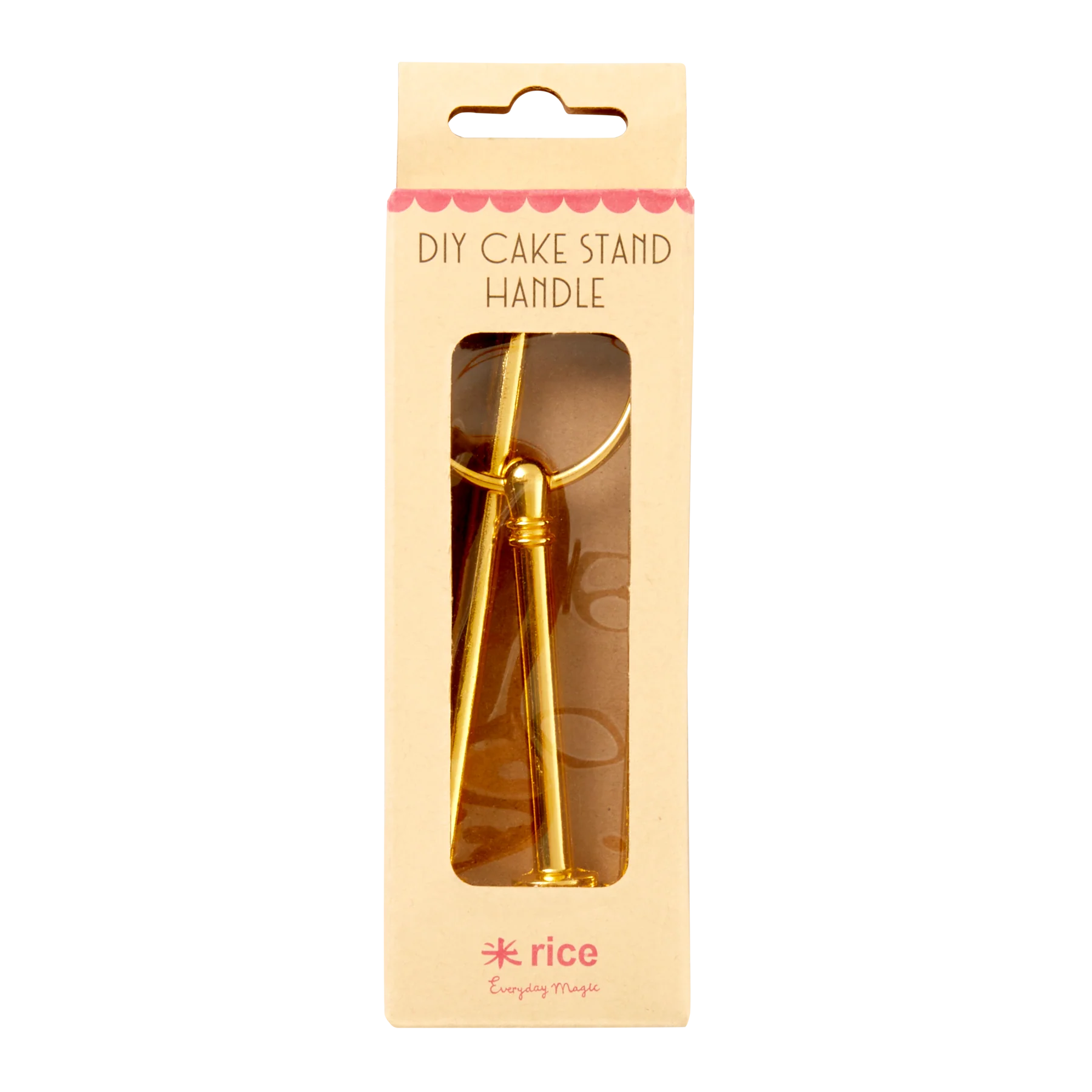 DIY Etagerenstange - Gold Cake stand handle