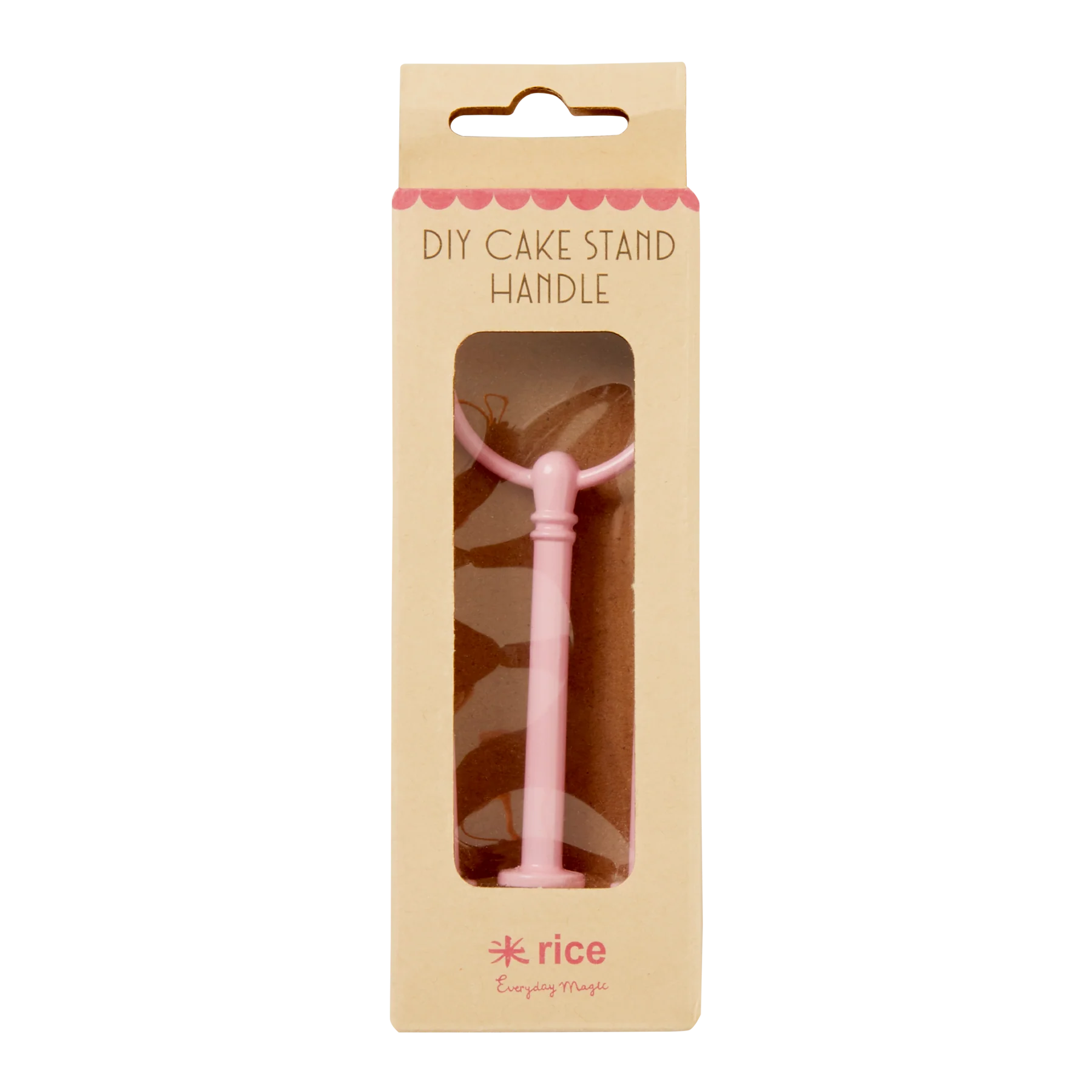 DIY Etagerenstange - Pink Cake stand handle