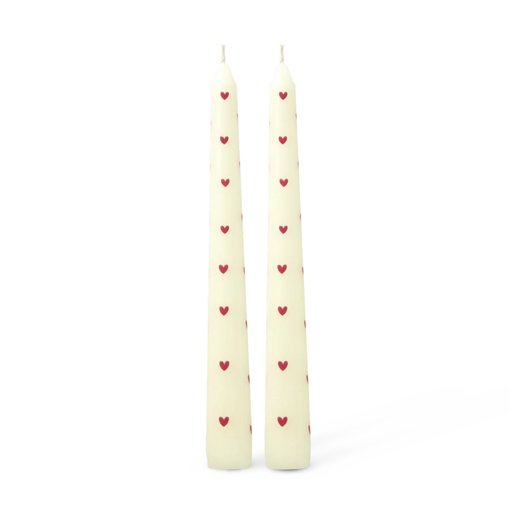 Kerzen mit Herzdruck