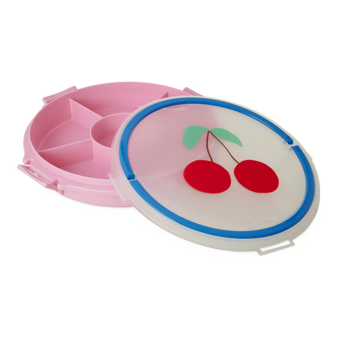 Serviertablett mit Griff in Rosa