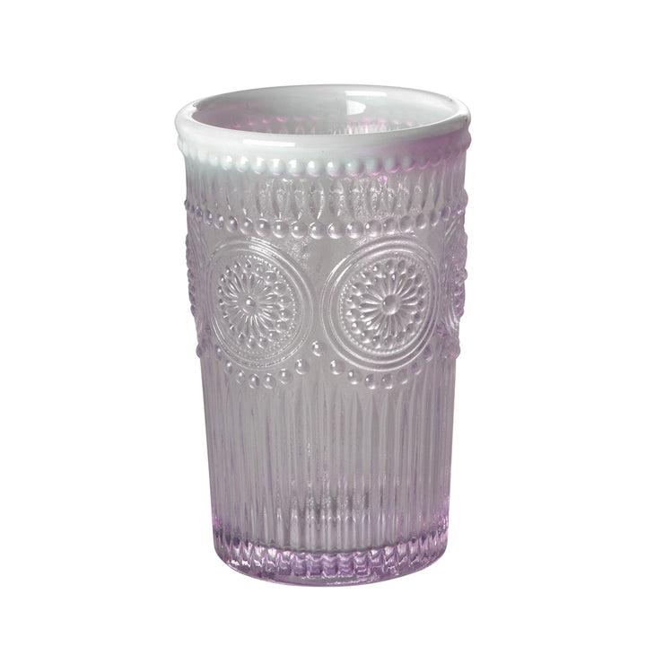Wasserglas "Drinking Milky" purple/pink – 340 ml