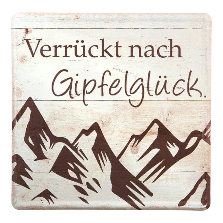 Metall Schild Weisheit 'Berge'