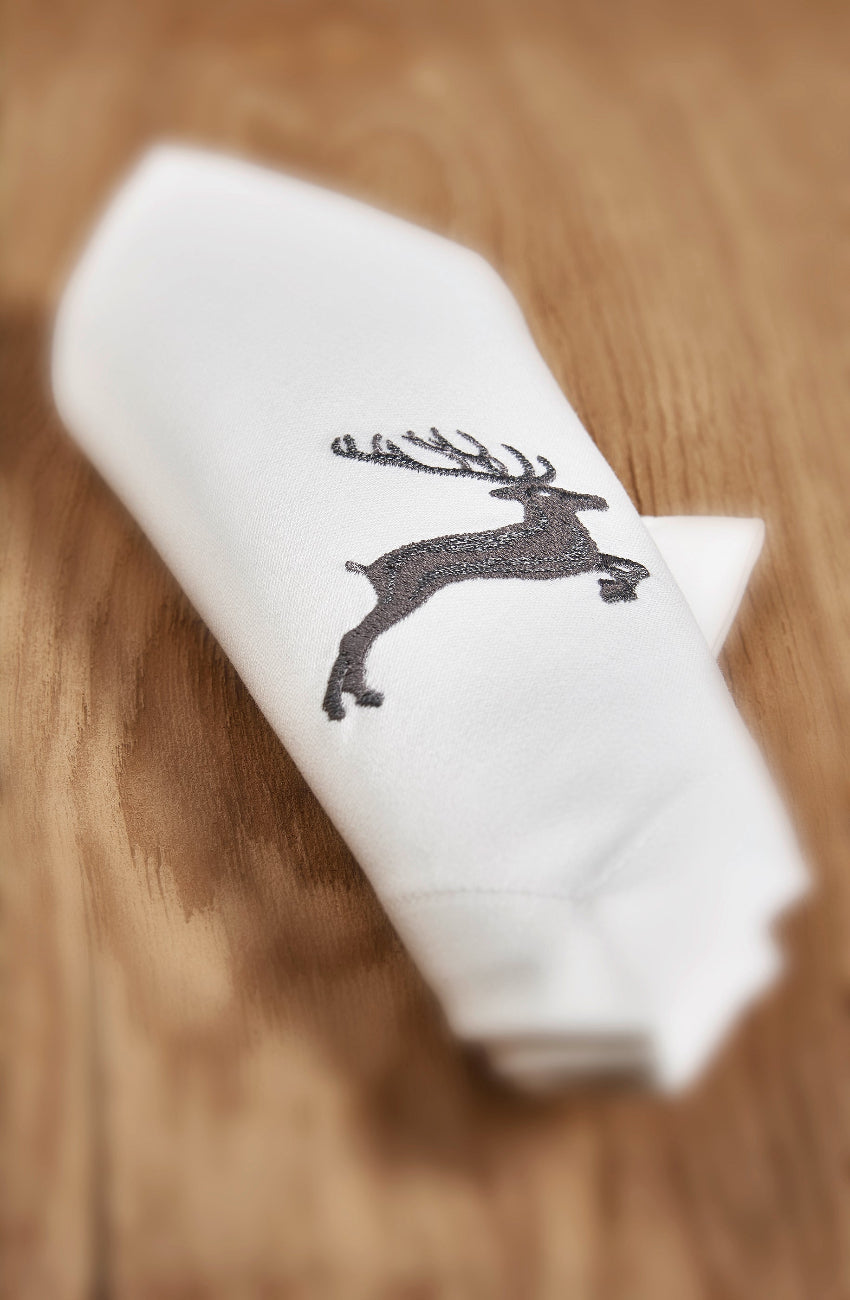 Stoff-Servietten 40x40 "Hirsch"