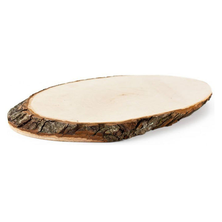 wooden board with bark approx. 90 x 20 cm 