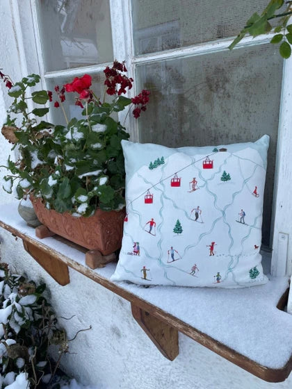 Kissenhülle "Skipiste"