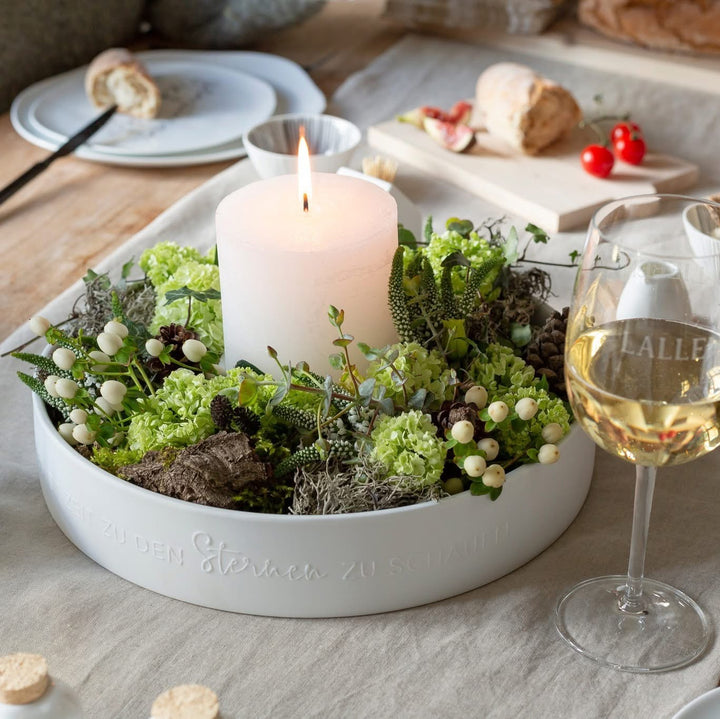 Porzellan-Kranz "Nimm dir Zeit zum träumen"