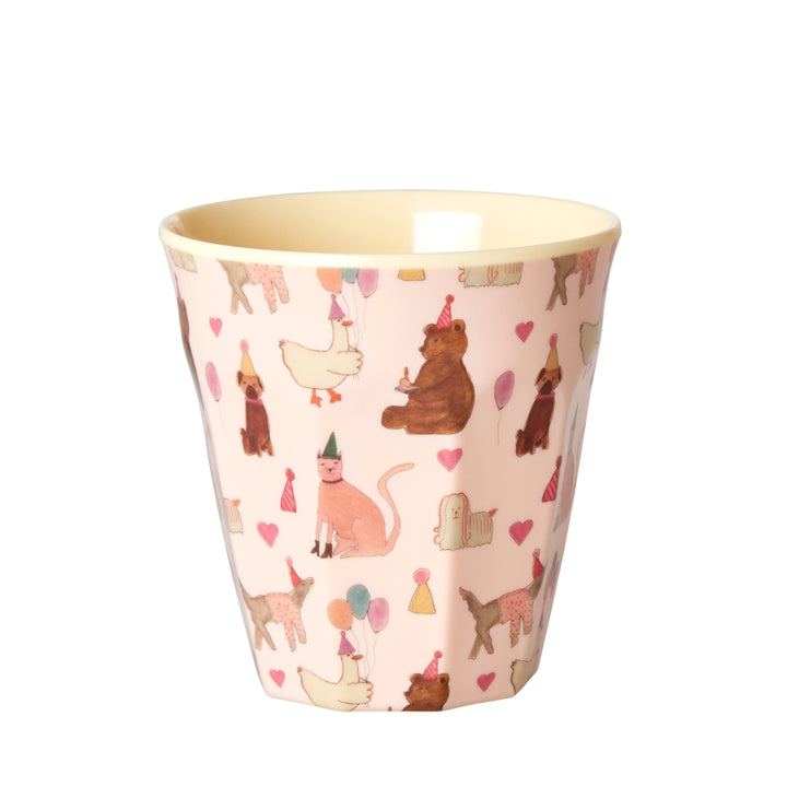 Melamine Children's Cup with Lavender Animal Pattern - Small - 160 ml