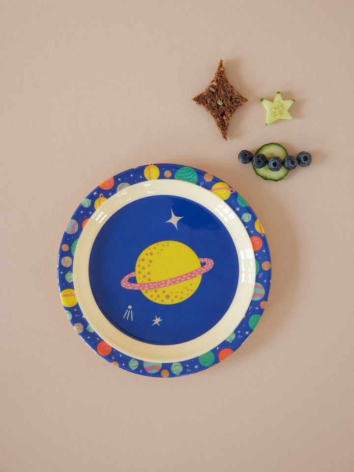 Kinder-Lunchteller aus Melamin mit Galaxy-Print