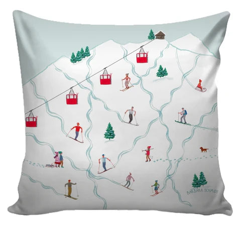 Kissenhülle "Skipiste"