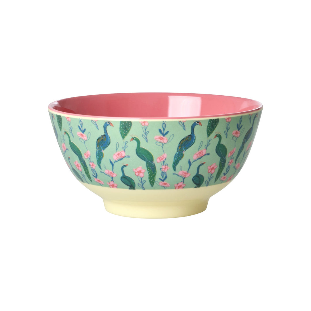 Melaminschüssel mit Peacock-Power-Druck- mittel- 700 ml