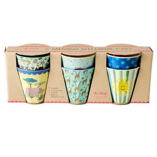 Medium Melamine Cup - Multi