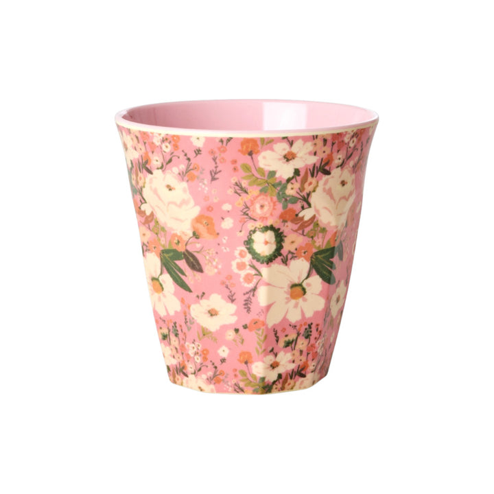 Melaminbecher mit Alison-Blumendruck – mittel – 250 ml