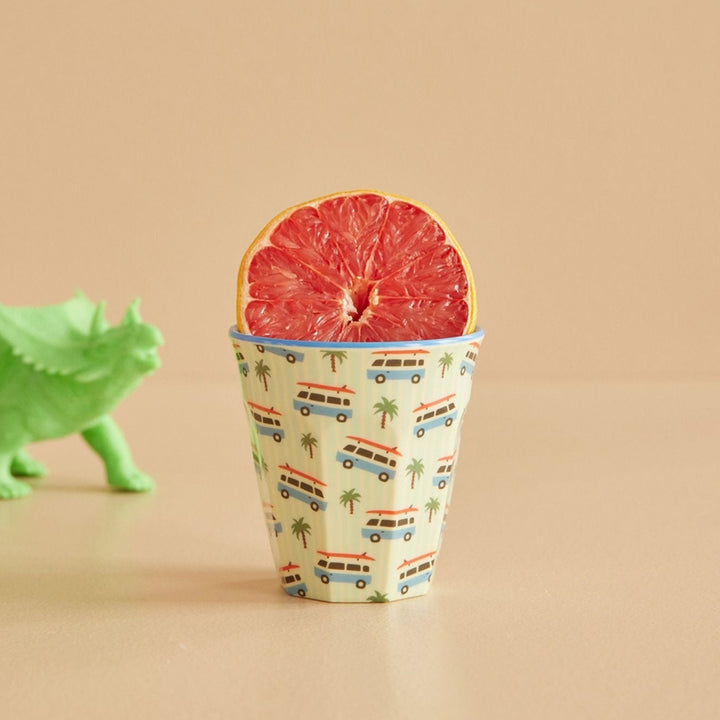 Melamine cup with car print - medium - 250 ml