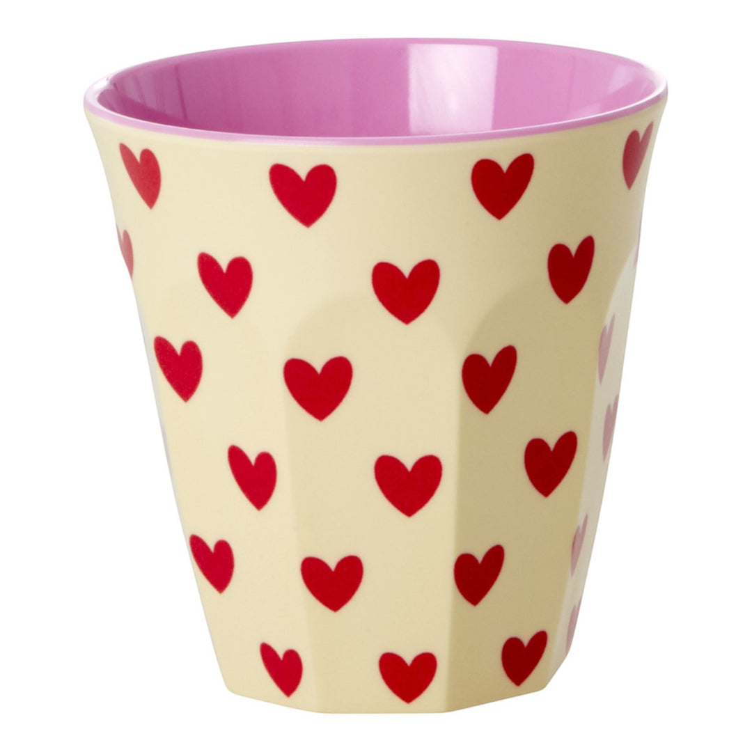 Melaminbecher mit Darling Hearts Print – mittelgroß – 250 ml