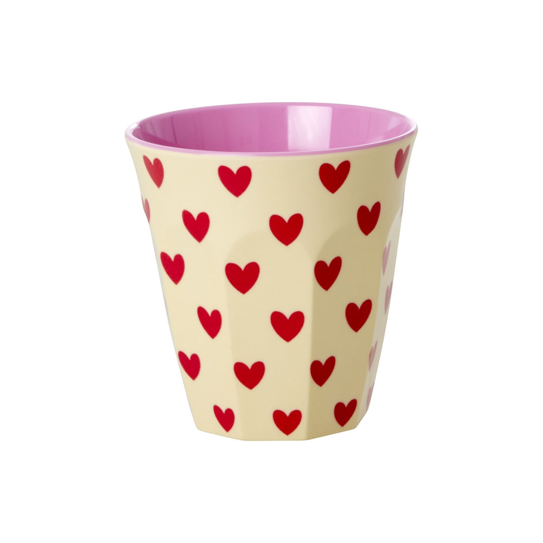 Melaminbecher mit Darling Hearts Print – mittelgroß – 250 ml