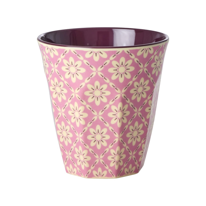Melamine Cup with Graphic Floral Print – Medium – 250 ml