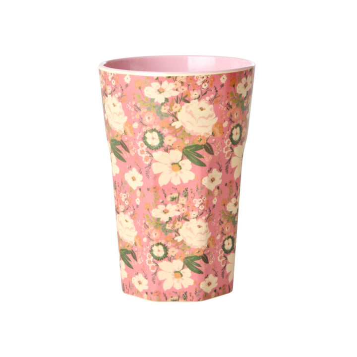 Melaminbecher mit Alison-Blumendruck – hoch – 400 ml