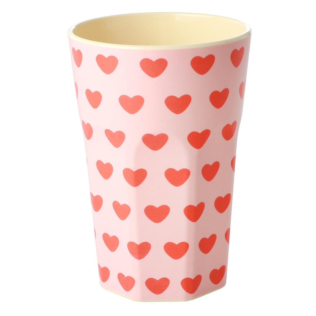 Melaminbecher mit Sweet Hearts-Aufdruck - Groß - 400 ml