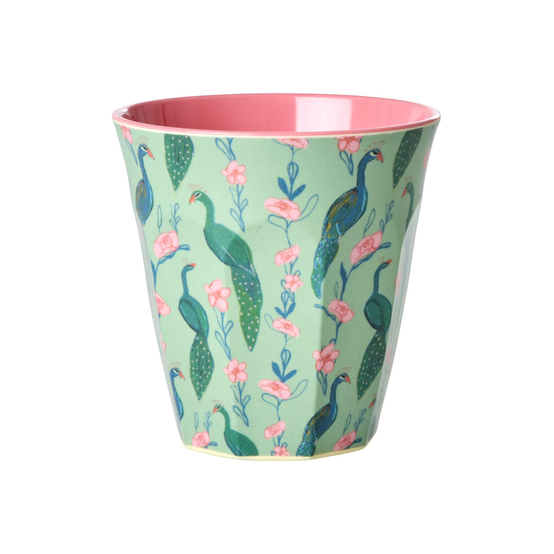 Melaminbecher mit Peacock-Power-Druck- mittel- 250 ml