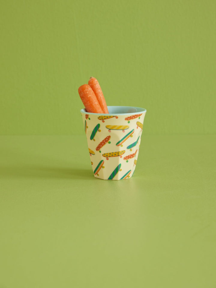 Melamine Cup with Skateboard Print – Medium – 250 ml