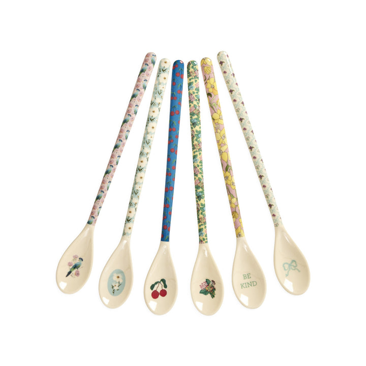 Melamin Latte Löffel mit 6 Sortiert. Zeigen Sie Ihre wahren Farben-Drucke – Single
