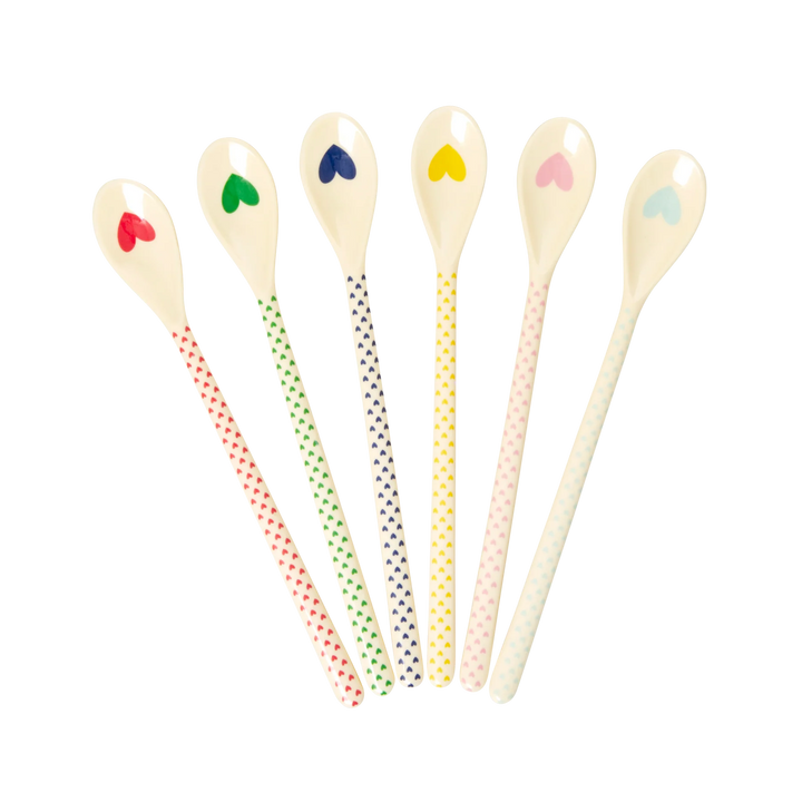Melamine Teaspoon - Heart Print
