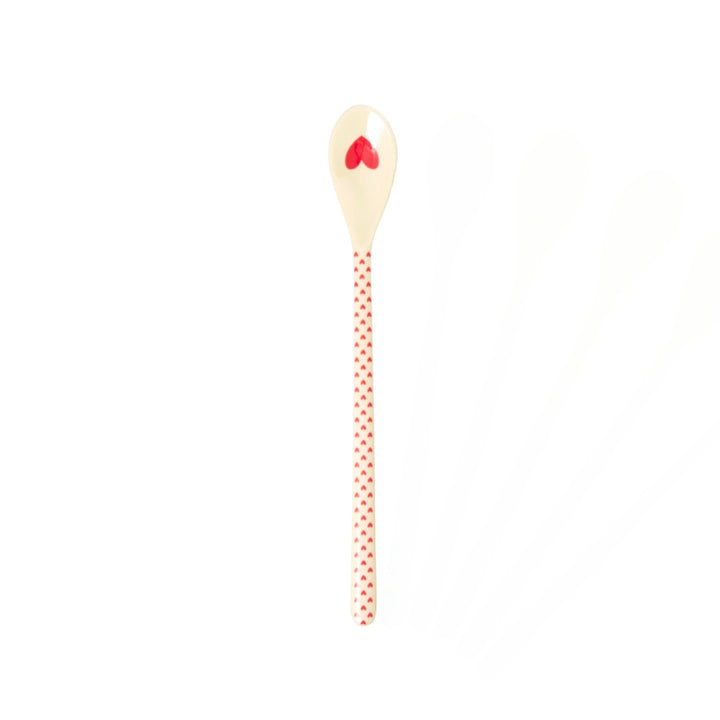Melamine Teaspoon - Heart Print