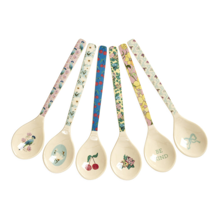 Melamin Teelöffel in 6 sort. Zeigen Sie Ihre wahren Farben-Drucke – Single