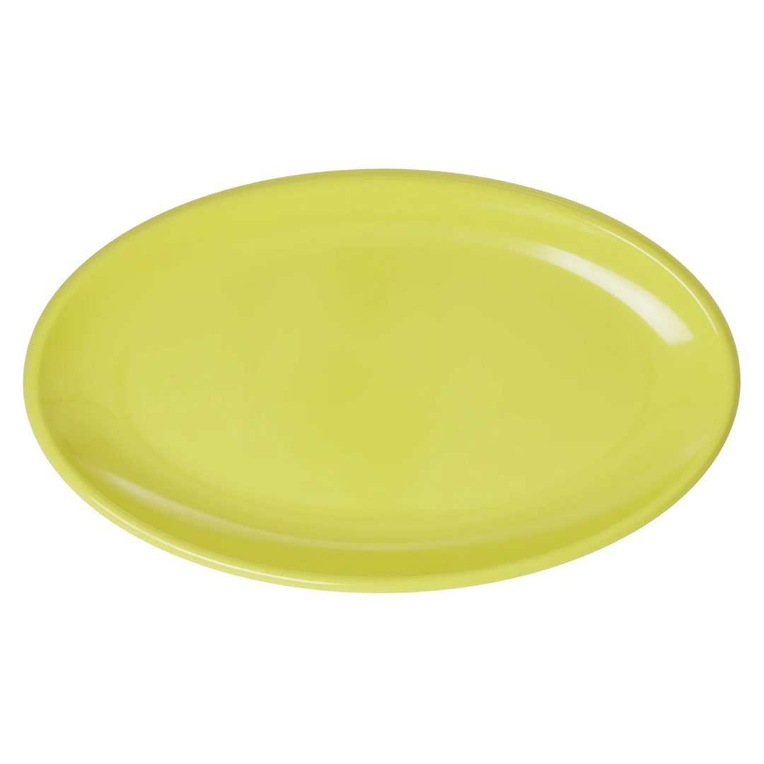 Large Melamin Servierplatte - Gelb